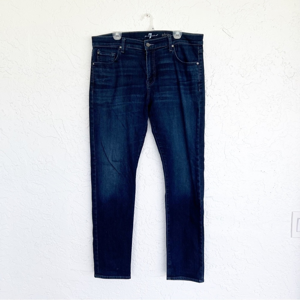 7 For All Mankind Blue Adrien Slim Luxe Jeans Men’s Size 38